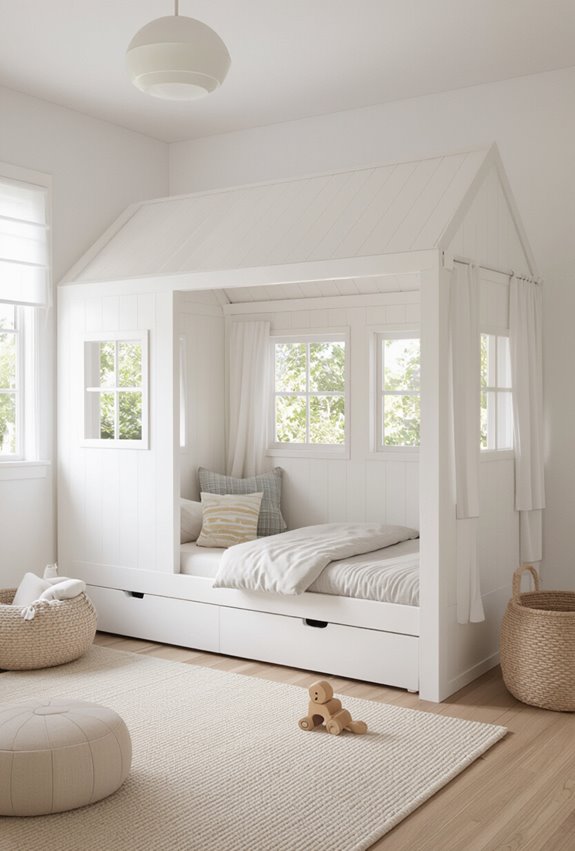 playhouse bed with window