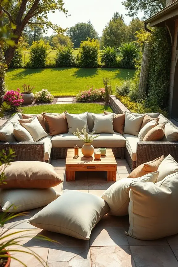 plush outdoor cushion benefits