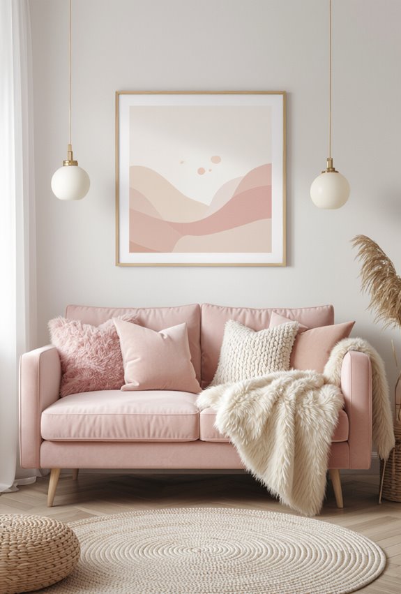 plush pastel velvet and fur