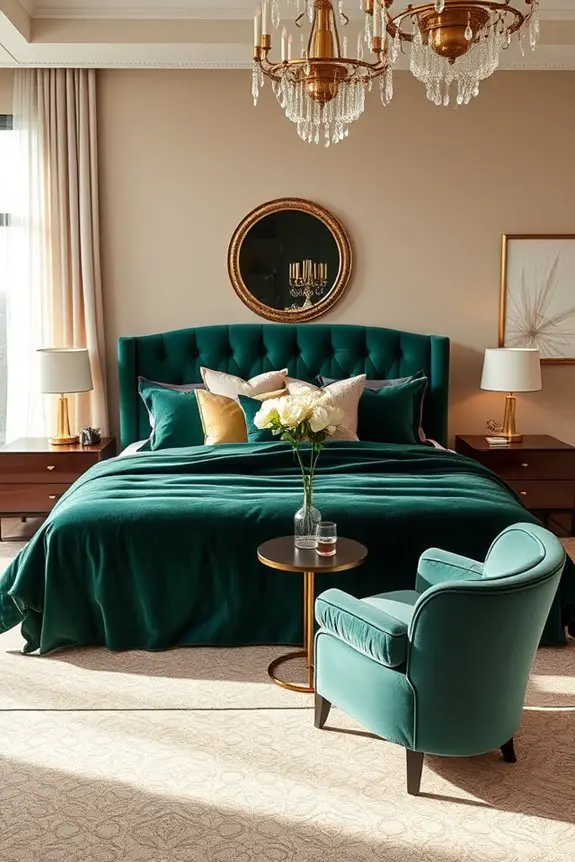 plush velvet canopy bed