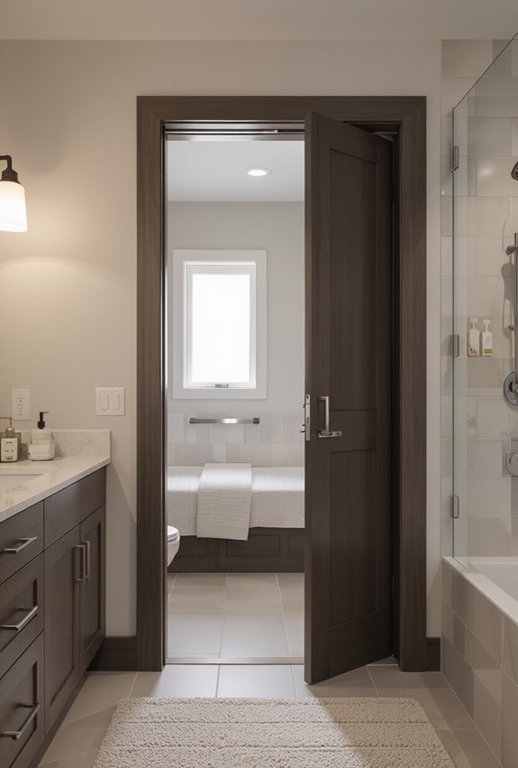 pocket and wider swing doors