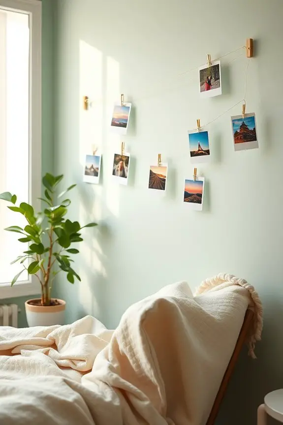 polaroid memories display creatively