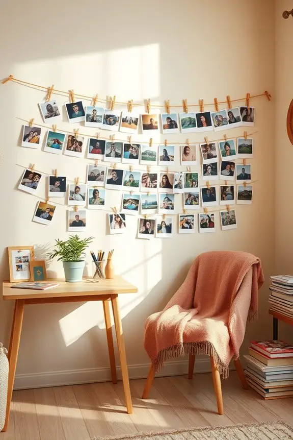 polaroid memories display ideas