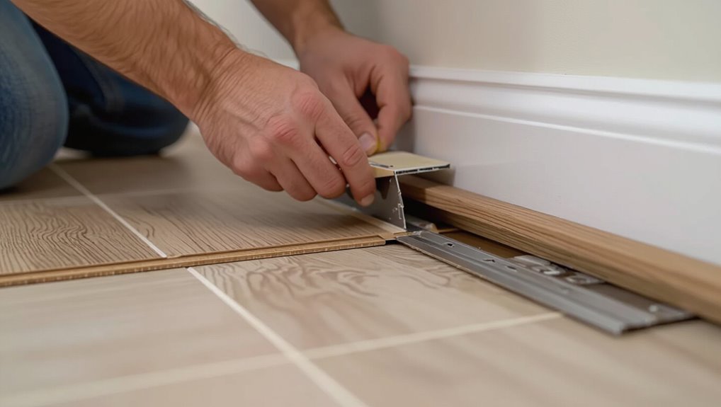 polished floor finishing details