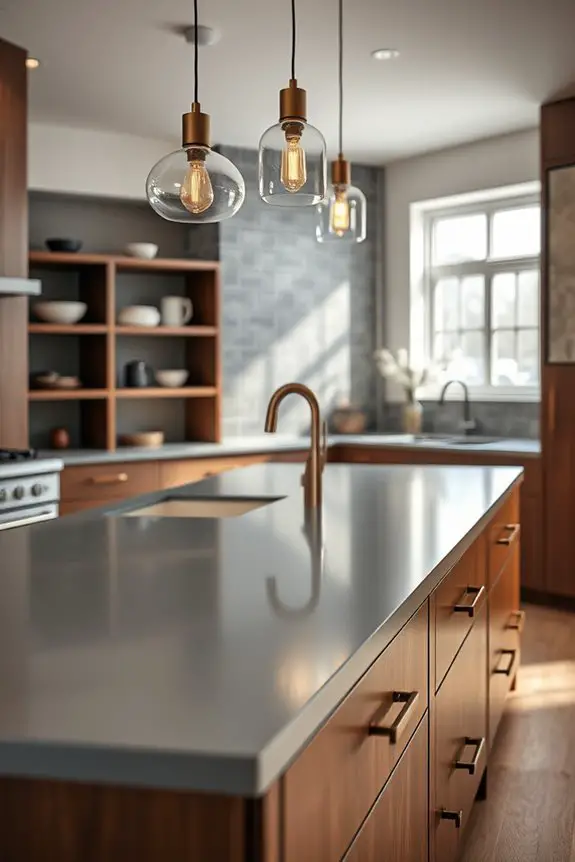 polished gray and brown hardware