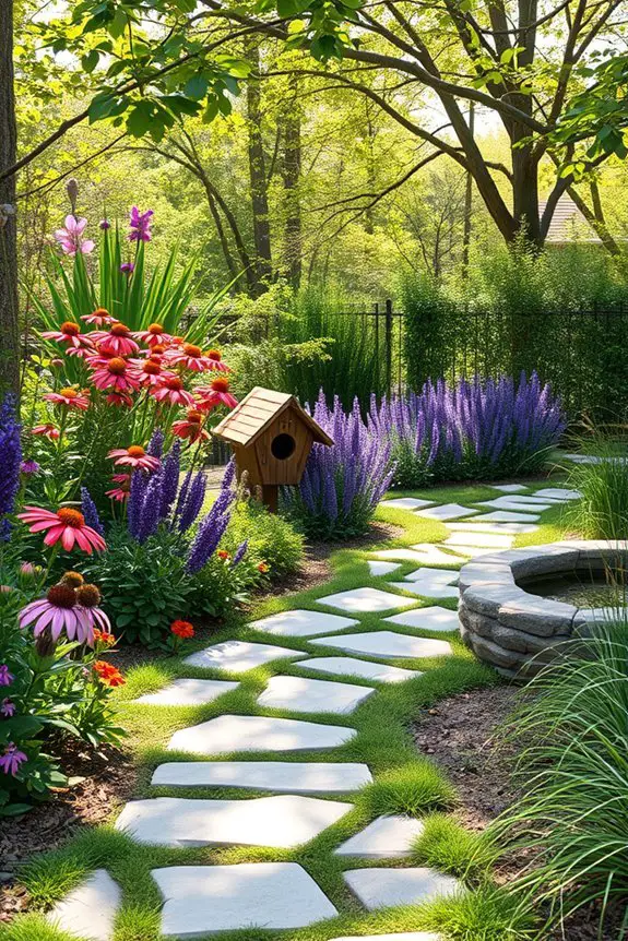 pollinator friendly garden pathways