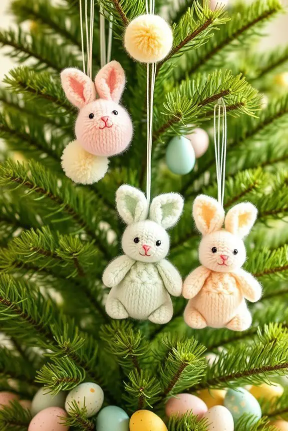 pom pom bunny decorations crafted