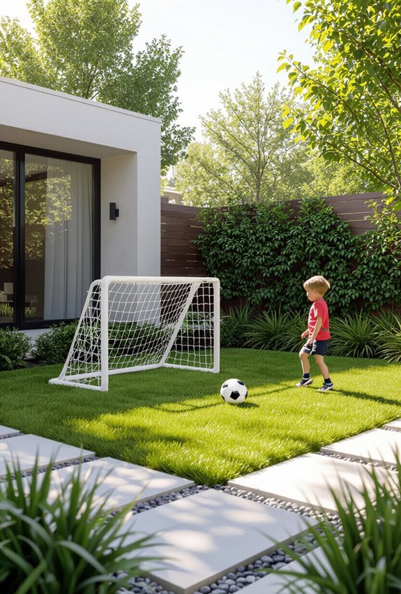 portable backyard soccer practice