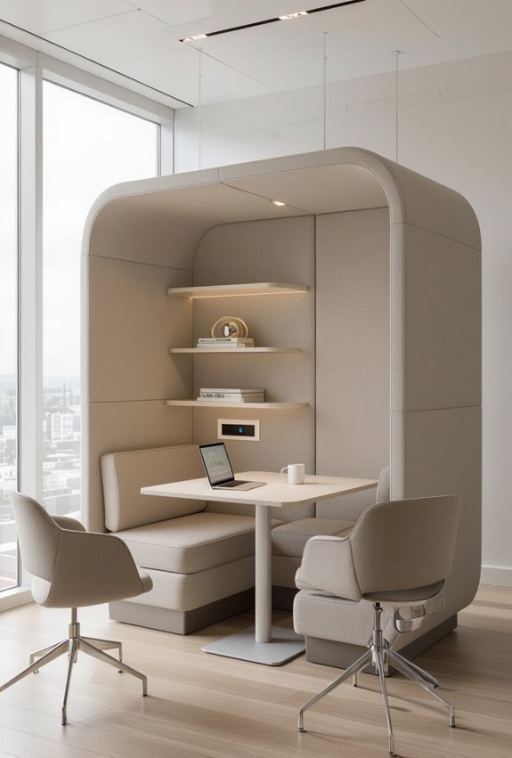portable configurable acoustic meeting pods
