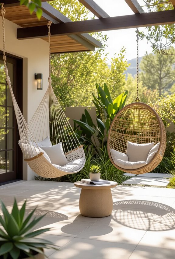 portable weather resistant hammock seating