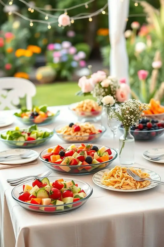 potluck bridal shower feast