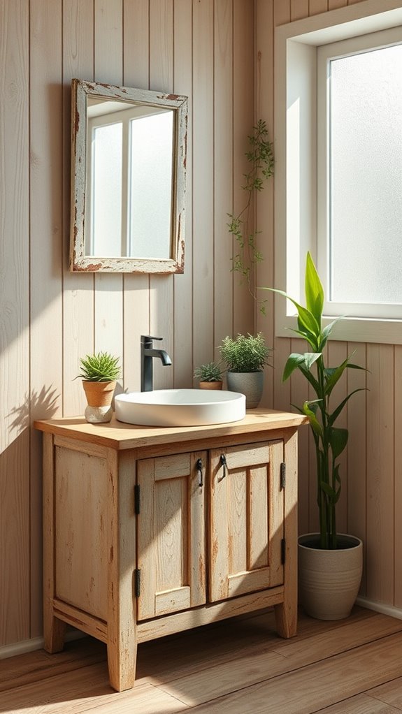 potted plants enhance bathroom freshness