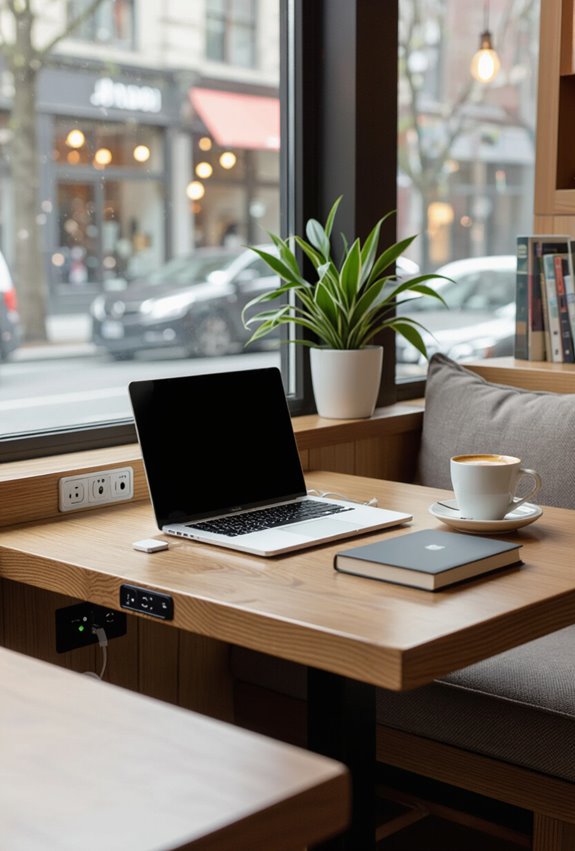 power outlets and wi fi