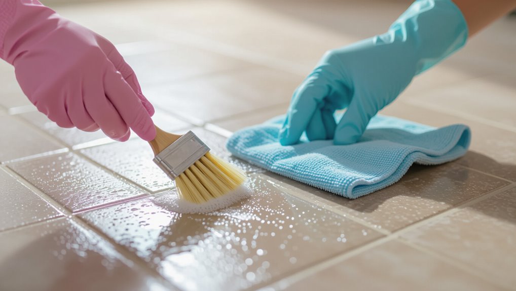 pre treat stains and grout