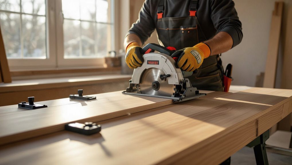 precise cuts with saw