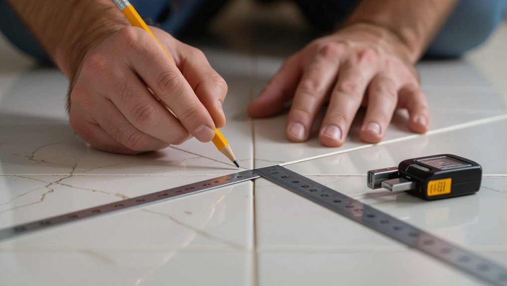 precise tile cutting measurements