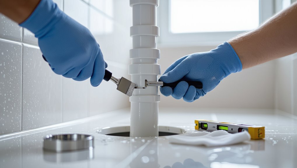 prepare and level drain