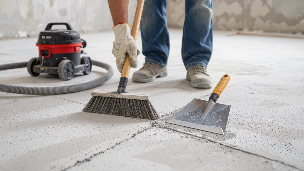 prepare concrete subfloor properly
