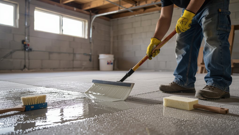 prepare slab for pouring