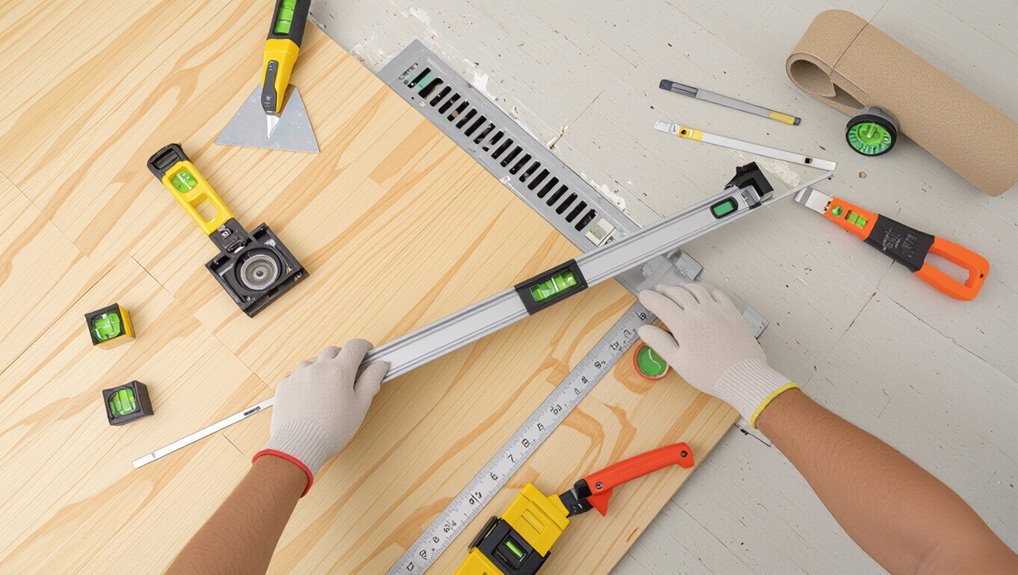 prepare stable sloped subfloor