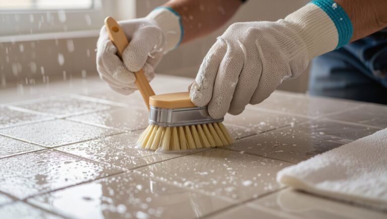 prepare surface for grouting