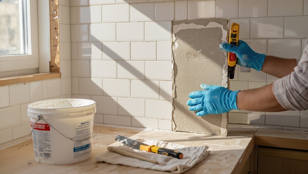 prepare wall for tiling