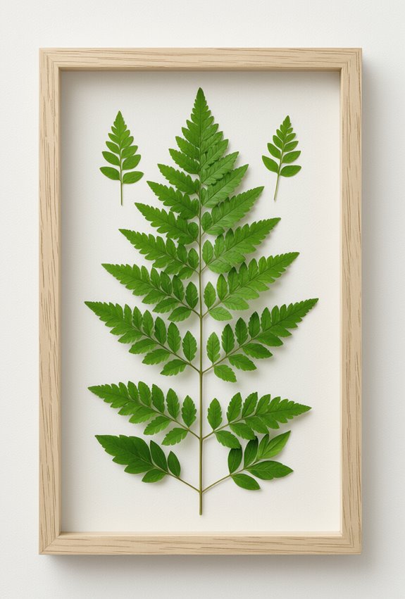 pressed leaf framed botanical gallery