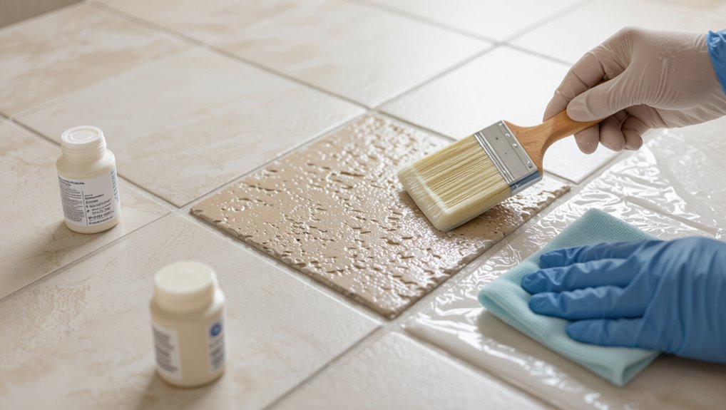 prevent tile staining precautions