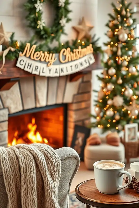 printable festive christmas banner