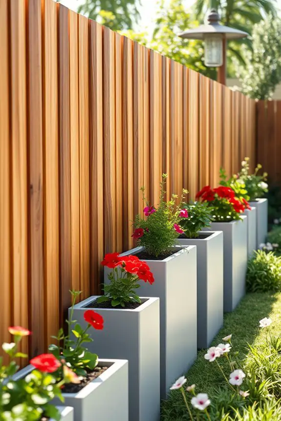 privacy enhancing planter design