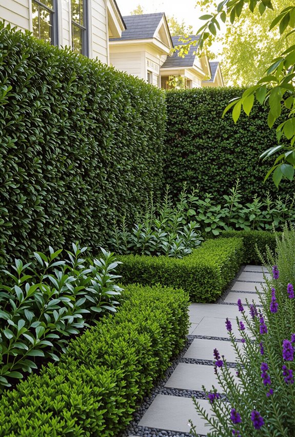 privacy producing edible hedgerow