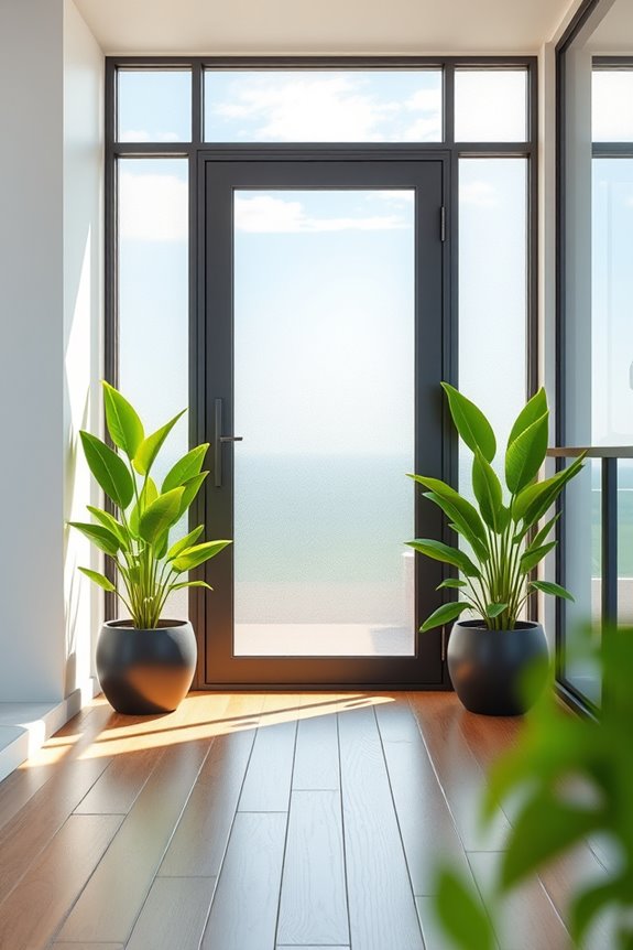 privacy with natural light