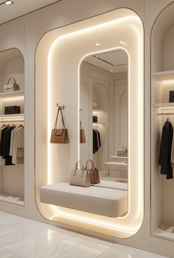 private illuminated bag tryon alcoves