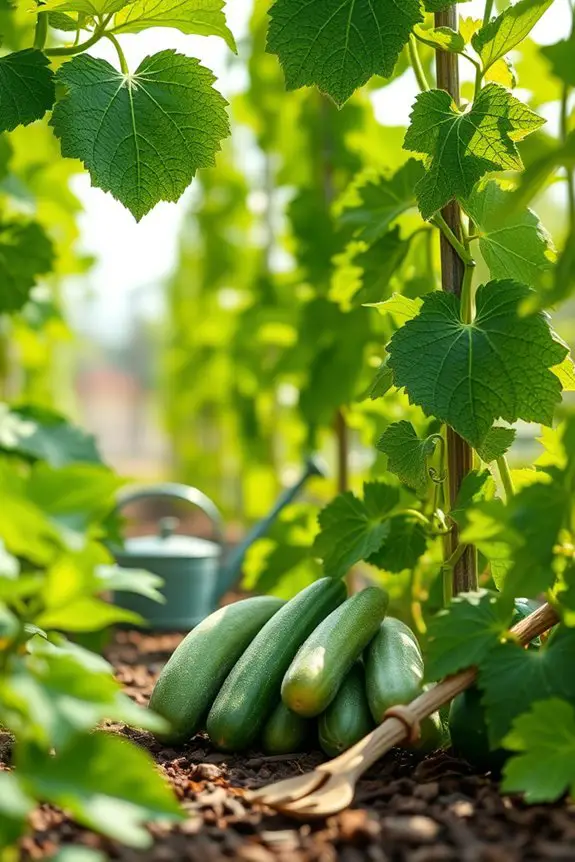 proactive cucumber plant care