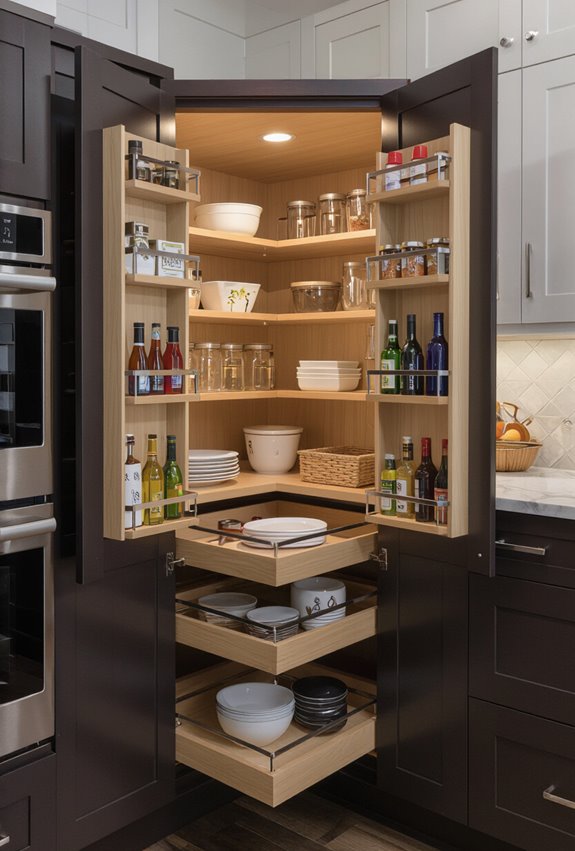 professional corner cabinet retrofit