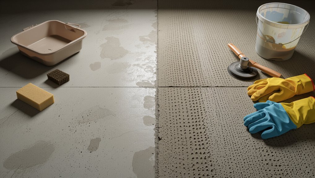 profile concrete for adhesion