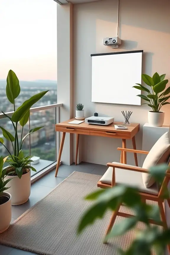 projector enhanced balcony learning