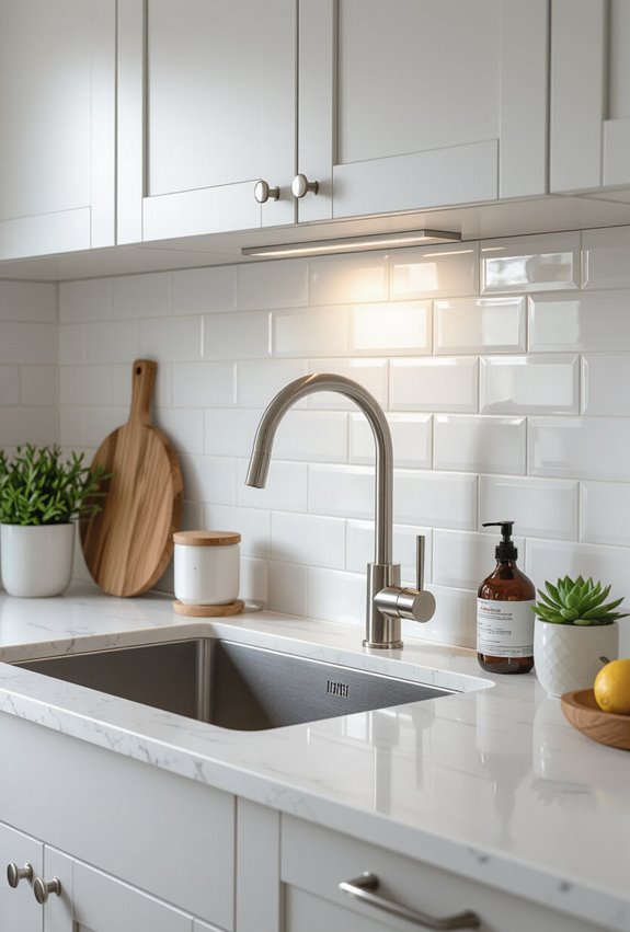 protective stylish kitchen backsplash