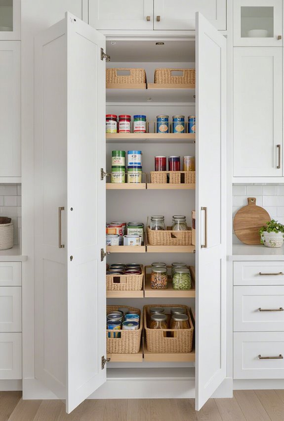 pull out vertical pantry organizers