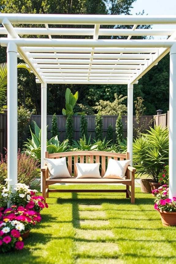 pvc pipe pergola construction