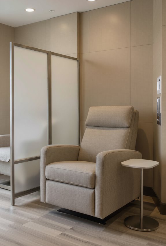 quiet private recovery alcove