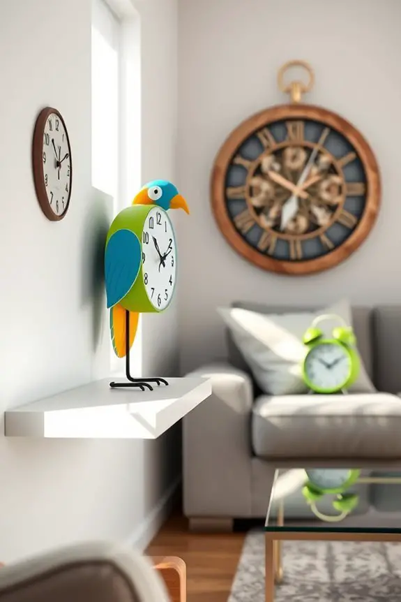 quirky clocks enhance personality
