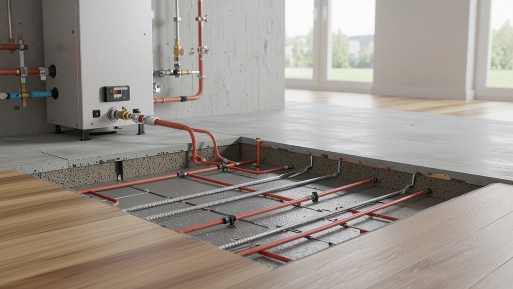 radiant floor heating system