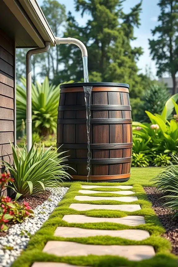 rainwater collection system setup