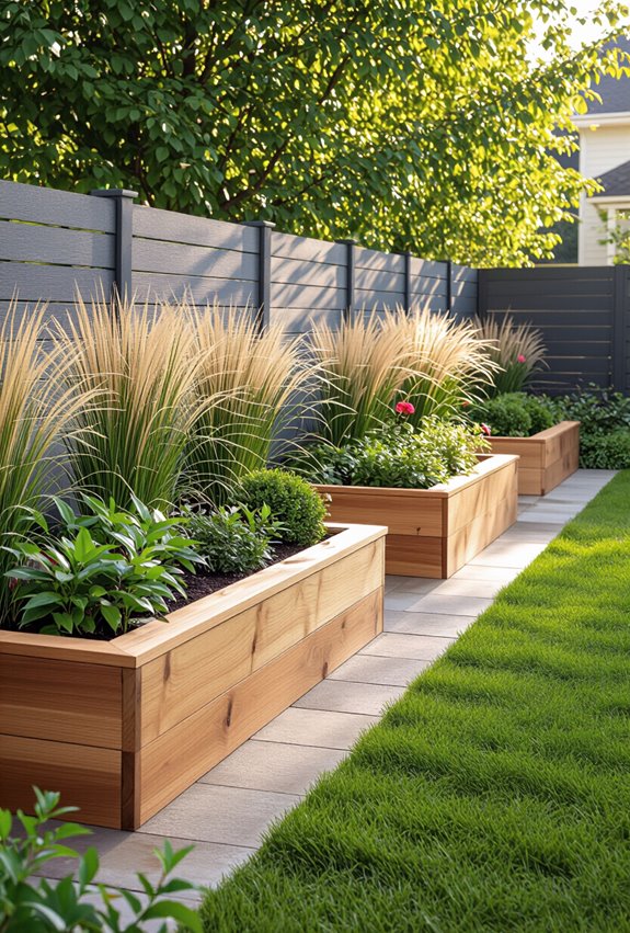 raised beds for privacy