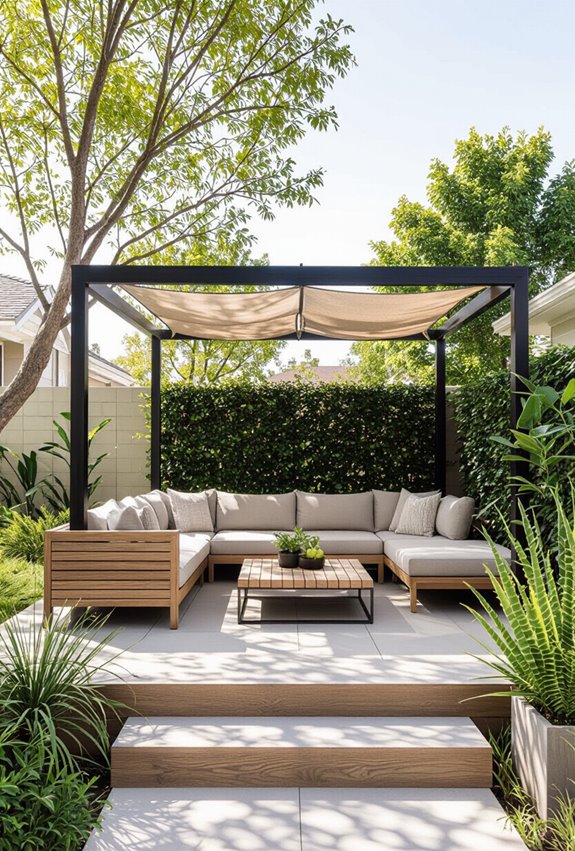 raised urban terrace patio
