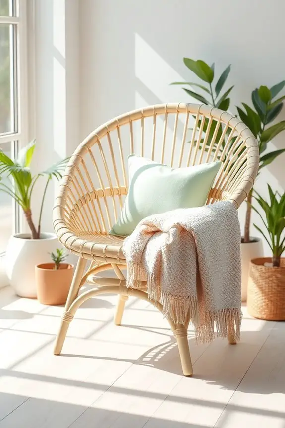 rattan chair paint transformation