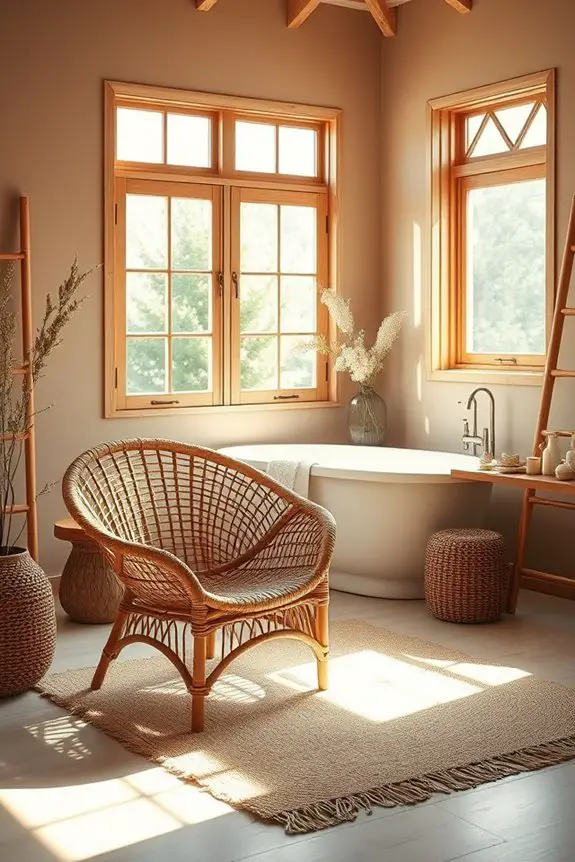 rattan furniture for relaxation