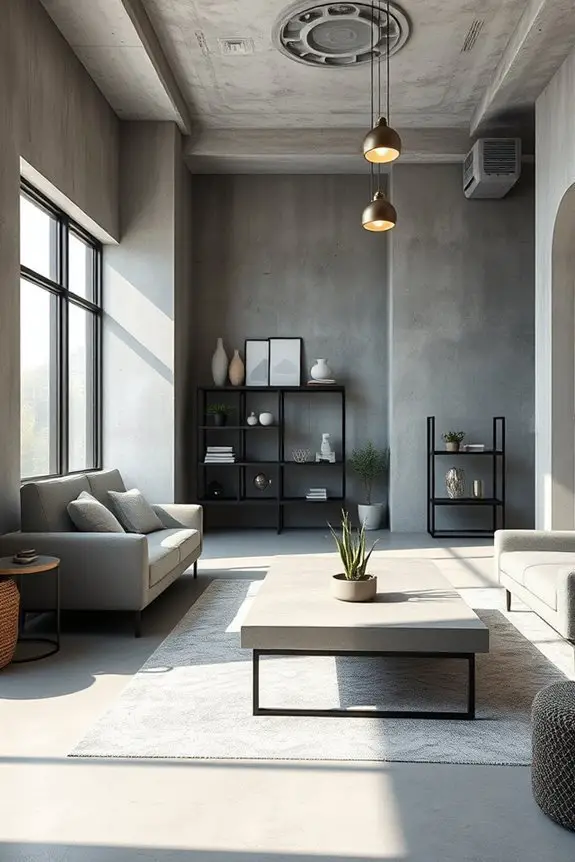 raw concrete aesthetic appeal