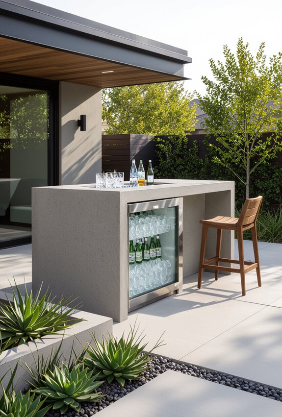 recessed insulated concrete icewell